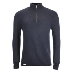 Woolpower ZIP TURTLENECK 400 Unisex Wollpullover DARK NAVY