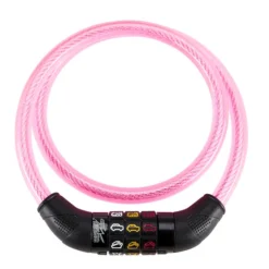 Point KINDER KABELSCHLOSS MIT MOTIVEN Kinder Fahrradschloss PINK