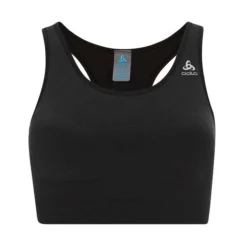 Odlo SEAMLESS MEDIUM CERAMICOOLSPORT BRA Damen Sport BH BLACK MELANGE