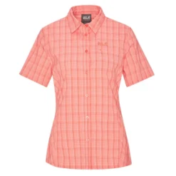 Jack Wolfskin CENTAURA SHIRT W Damen Outdoor Bluse DESERT ROSE CHECKS