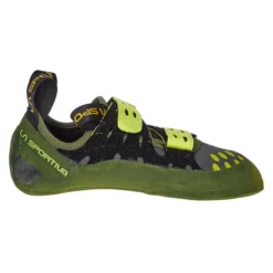 La Sportiva GECKOGYM VEGAN Unisex Kletterschuhe OLIVE/NEON