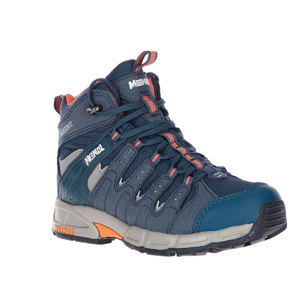 Meindl SNAP JUNIOR MID Kinder Wanderstiefel NAVY/ORANGE – Bild 2