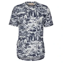 FJÄLLRÄVEN Fjällräven S/F WOOL CALISWE T-SHIRT M Herren Funktionsshirt NAVY-EGGSHELL