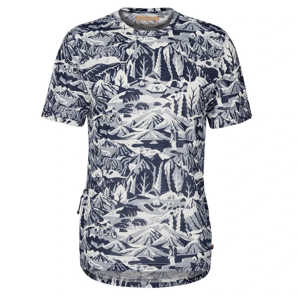 FJÄLLRÄVEN Fjällräven S/F WOOL CALISWE T-SHIRT M Herren Funktionsshirt NAVY-EGGSHELL