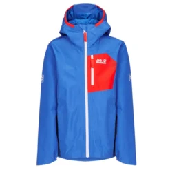 Jack Wolfskin ACTIVE HIKE JACKET K Kinder Regenjacke COASTAL BLUE