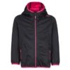 CMP KID G JACKET FIX HOOD Kinder Softshelljacke ANTRACITE-FRAGOLA