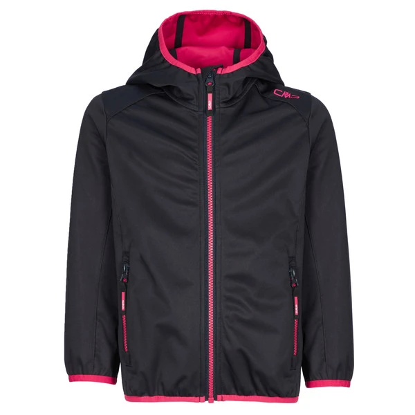 CMP KID G JACKET FIX HOOD Kinder Softshelljacke ANTRACITE-FRAGOLA