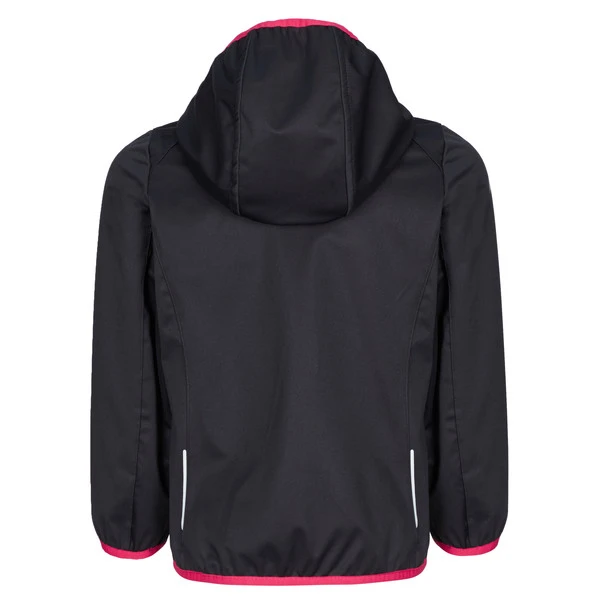 CMP KID G JACKET FIX HOOD Kinder Softshelljacke ANTRACITE-FRAGOLA – Bild 2