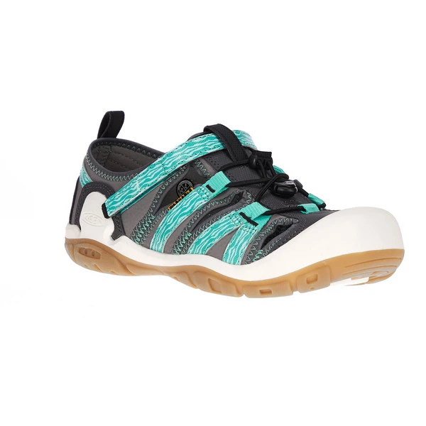 Keen KNOTCH CREEK Y Kinder Outdoor Sandalen STEEL GREY/WATERFALL – Bild 2