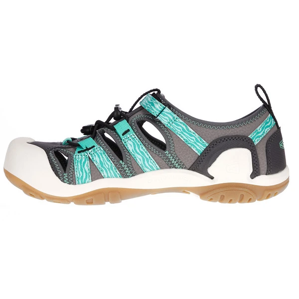 Keen KNOTCH CREEK Y Kinder Outdoor Sandalen STEEL GREY/WATERFALL – Bild 3