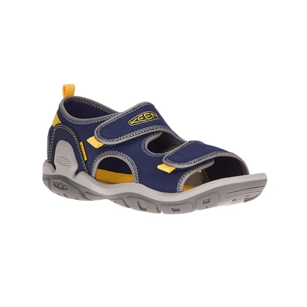 Keen KNOTCH CREEK OT Y Kinder Freizeitsandalen BLUE DEPTHS/KEEN YELLOW – Bild 2