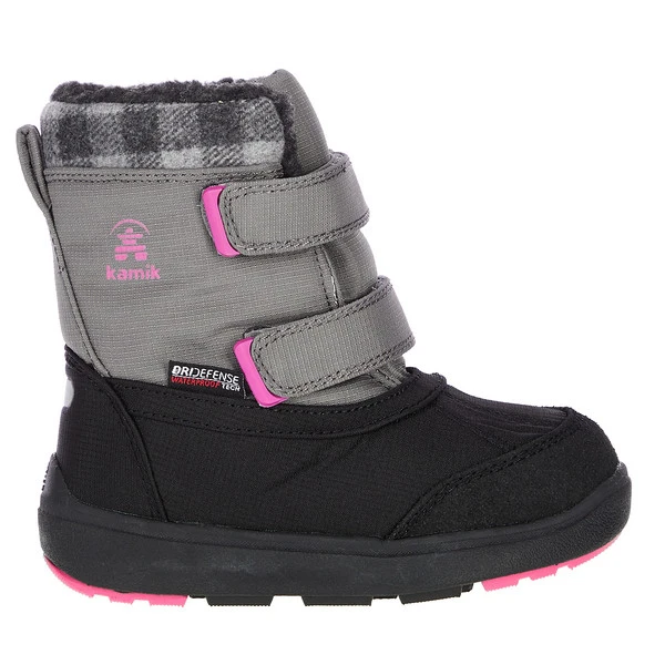 Kamik SPARKY2 Kinder Winterstiefel GREY FUSCHIA-GRIS FUSCHIA