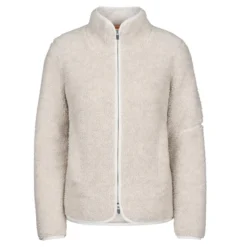 Icebreaker W REALFLEECE HIGH PILE LS ZIP Damen Wolljacke ECRU HTHR/SNOW