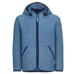 Finkid LUONTO WOOL Kinder Wolljacke REAL TEAL/NAVY