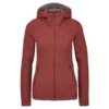 FRILUFTS TYA HOODED JACKET Damen Fleecejacke FIRED BRICK