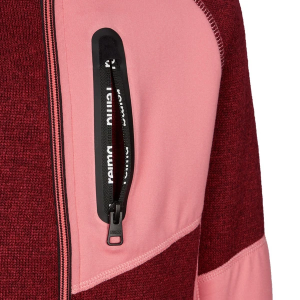 Reima FLEECE SWEATER LASKIEN Kinder Fleecejacke JAM RED – Bild 3
