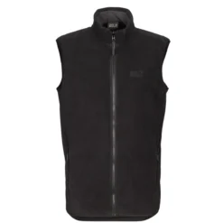 Jack Wolfskin WALDSTEIG FZ VEST M Herren Fleeceweste BLACK
