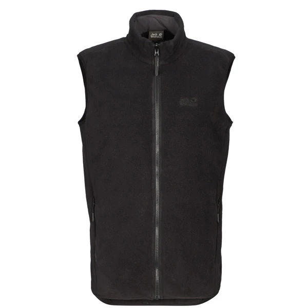 Jack Wolfskin WALDSTEIG FZ VEST M Herren Fleeceweste BLACK