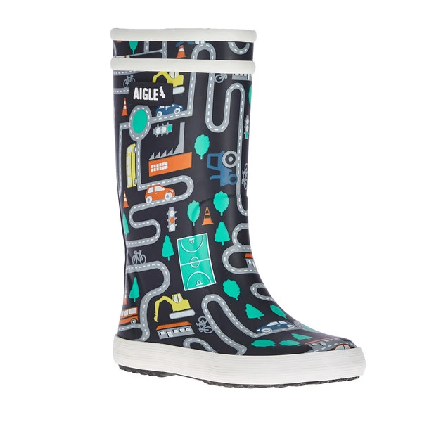 Aigle LOLLY POP PLAY2 Kinder Gummistiefel TRAFFIC – Bild 2