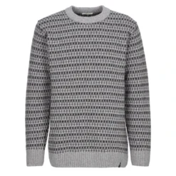 FRILUFTS KARAKOL KNITTED SWEATER Herren Wollpullover EBONY