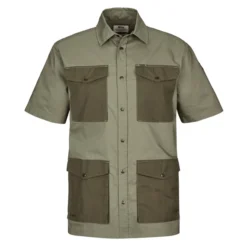 FJÄLLRÄVEN Fjällräven RÄVEN SHIRT SS M Herren Outdoor Hemd GREEN-LAUREL GREEN