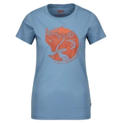 FJÄLLRÄVEN Fjällräven ARCTIC FOX PRINT T-SHIRT W Damen T-Shirt DAWN BLUE-TERRACOTTA BROWN