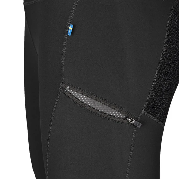 FJÄLLRÄVEN Fjällräven ABISKO TREKKING TIGHTS HD W Damen Trekkingtights BLACK – Bild 4