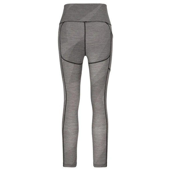 Icebreaker WOMEN FASTRAY HIGH RISE TIGHTS GRIDLINES Damen Leggings METRO HTHR/BLACK/AOP – Bild 3