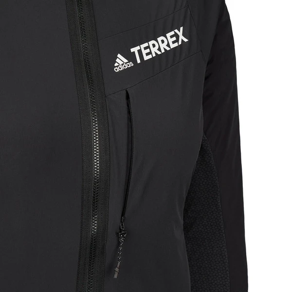 Adidas W TECHROCK FLOOCE WIND HOODED JACKET Damen Fleecejacke BLACK – Bild 4