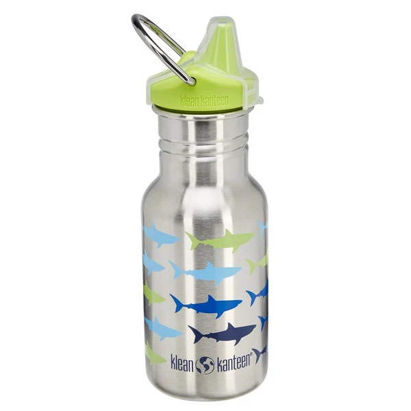 Klean Kanteen CLASSIC NARROW EINWANDIG, 355 ML, SIPPY CAP Trinkflasche SHARKS