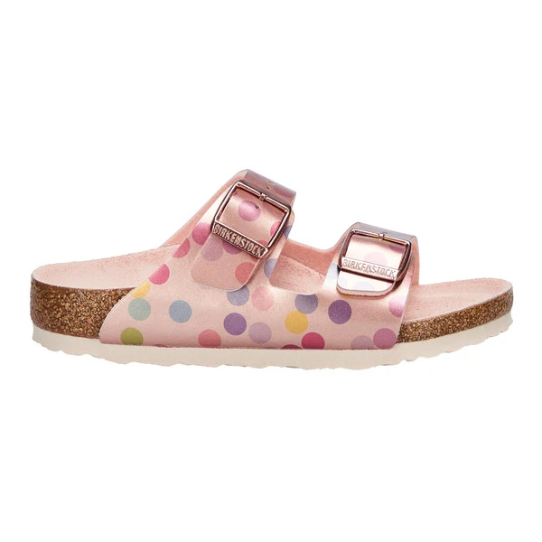 Birkenstock ARIZONA KIDS BF Kinder Freizeitsandalen ELECTRIC METALLIC DOTS COPPER