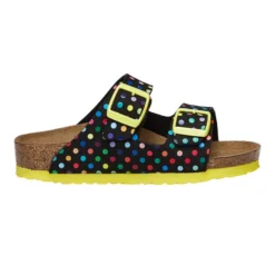 Birkenstock ARIZONA KIDS MF Kinder Freizeitsandalen DIGITAL DOTS BLACK