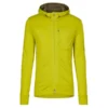 Icebreaker M QUANTUM III LS ZIP HOOD Herren Wolljacke BIO LIME/LODEN/CB