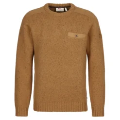 FJÄLLRÄVEN Fjällräven LADA ROUND-NECK SWEATER M Herren Strickpullover BUCKWHEAT BROWN