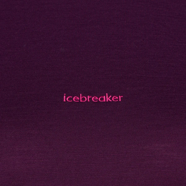 Icebreaker W ZONEKNIT 200 LS CREWE Damen Funktionsshirt NIGHTSHADE/ELECTRONPNK/CB – Bild 4