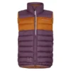 Vaude LIMAX INSULATION VEST Kinder Weste BLACKBERRY/BROWN