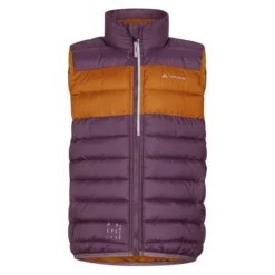 Vaude LIMAX INSULATION VEST Kinder Weste BLACKBERRY/BROWN