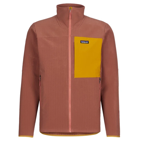 Patagonia M' S R2 TECHFACE JKT Herren Fleecejacke BURL RED
