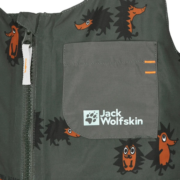 Jack Wolfskin GLEELY 2L INS PRINT BIB K Kinder Winterhose SLATE GREEN ALLOVER – Bild 4