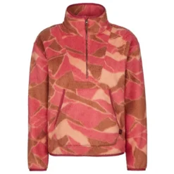 Sherpa UDDESYA ECO 1/4 ZIP Damen Fleecepullover MINERAL RED HIMALAYA