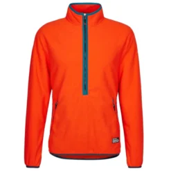 Craghoppers CO2RENU HALF ZIP Herren Fleecepullover MACAW RED