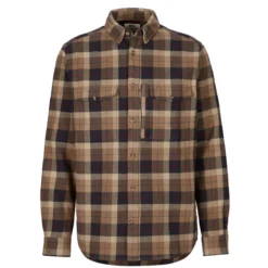 FJÄLLRÄVEN Fjällräven VÄRMLAND HEAVY FLANNEL SHIRT M Herren Outdoor Hemd DARK SAND-DARK NAVY