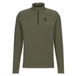 Odlo MID LAYER 1/2 ZIP ROY Herren Fleecepullover MATTE GREEN - DEEP DEPTHS