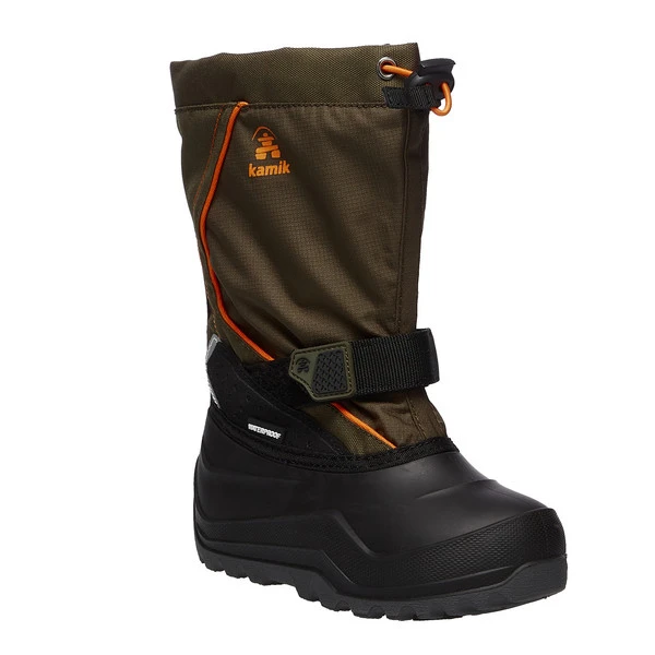 Kamik SNOWFALL2 Kinder Winterstiefel DARK OLIVE-OLIVE FONCÉ – Bild 2