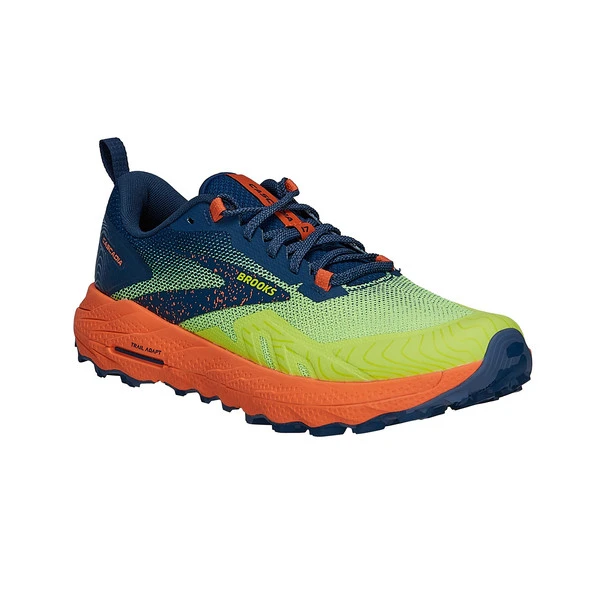 Brooks CASCADIA 17 Herren Trailrunningschuhe SHARP GREEN/NAVY/FIRECRACKER – Bild 2