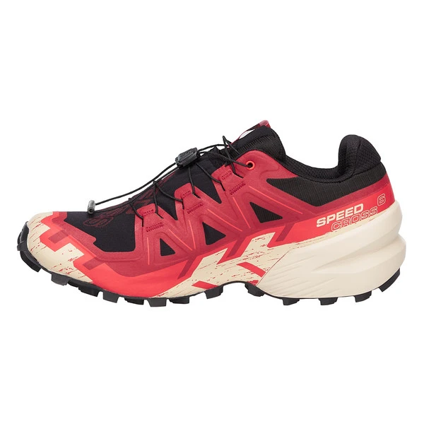 Salomon SPEEDCROSS 6 GORE-TEX Herren Trailrunningschuhe BLACK / RED DALHIA / POPPY RED – Bild 3