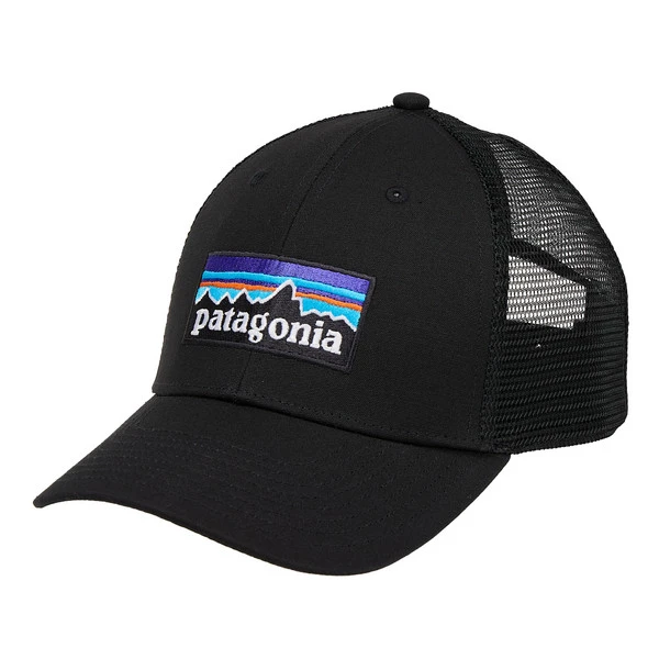 Patagonia P-6 LOGO LOPRO TRUCKER HAT Unisex Cap BLACK