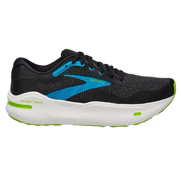 Brooks GHOST MAX Herren Laufschuhe BLACK/ATOMIC BLUE/JASMINE
