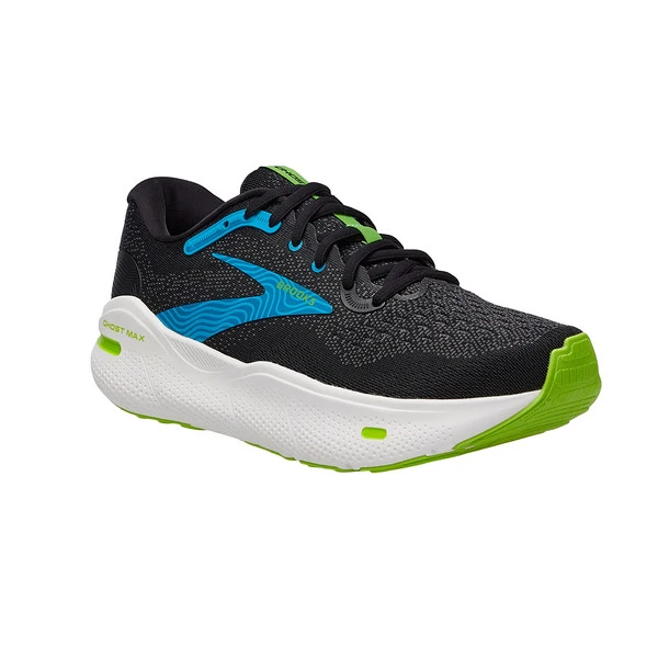 Brooks GHOST MAX Herren Laufschuhe BLACK/ATOMIC BLUE/JASMINE – Bild 2